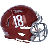 Jordan Battle Autographed Alabama Crimson Tide Mini Speed Helmet Fanatics