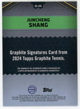 2024 Topps Graphite Tennis Signatures Shang Juncheng Auto Refractor #GS-JSG