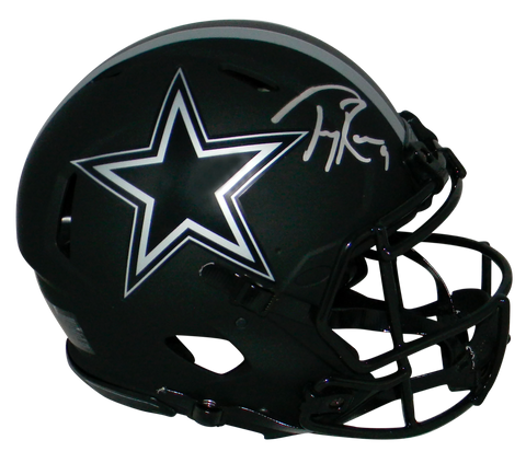 TONY ROMO AUTOGRAPHED DALLAS COWBOYS ECLIPSE AUTHENTIC SPEED HELMET BECKETT