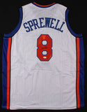 Latrell Sprewell Signed New York Knicks Jersey (JSA COA) 4xNBA All Star Forward