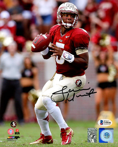 JAMEIS WINSTON AUTOGRAPHED 8X10 PHOTO FLORIDA STATE SEMINOLES BECKETT BAS 177620