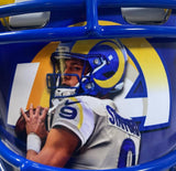 MATTHEW STAFFORD Autographed Rams Custom Visor Speed Flex Helmet FANATICS