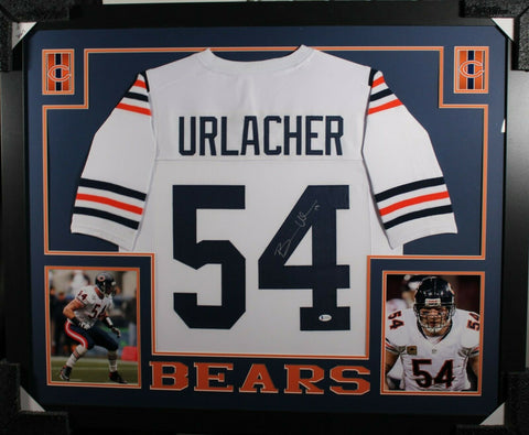 BRIAN URLACHER (Bears alt SKYLINE) Signed Autographed Framed Jersey Beckett