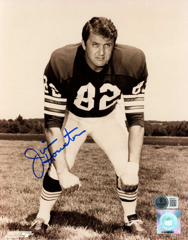 Jim Houston Autographed Cleveland Browns 8x10 Photo Beckett 45512