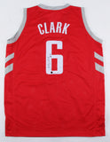 Earl Clark Signed Houston Rockets Jersey (Savage Sports COA) 2014 Bejing, China