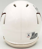 QUINN EWERS AUTOGRAPHED SIGNED TEXAS WHITE SPEED MINI HELMET BECKETT QR 202908