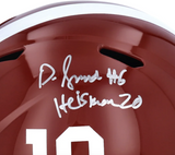 Devonta Smith Autographed "Heisman 20" Alabama Full Size Speed Helmet Fanatics