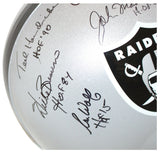 Oakland Raiders Greats Signed F/S Replica Helmet 15 Sigs John Madden JSA 31886