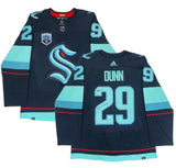 VINCE DUNN Autographed "Release The Kraken" Authentic Navy Jersey FANATICS