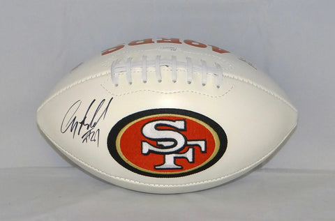 Anquan Boldin Autographed San Francisco 49ers Logo Football- JSA W Auth