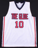 Clyde Drexler Signed Team USA Jersey (JSA COA) Clyde the Glide / 10xAll Star