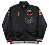 Bulls Dennis Rodman Signed 6x NBA Champs Mitchell & Ness Jacket BAS Witnessed