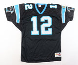 Kerry Collins Signed Panthers Wilson Jersey (Beckett) Carolina 1995 1st Rd Pk QB