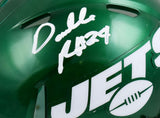 Darrelle Revis Autographed New York Jets Speed Mini Helmet - Beckett W Holo