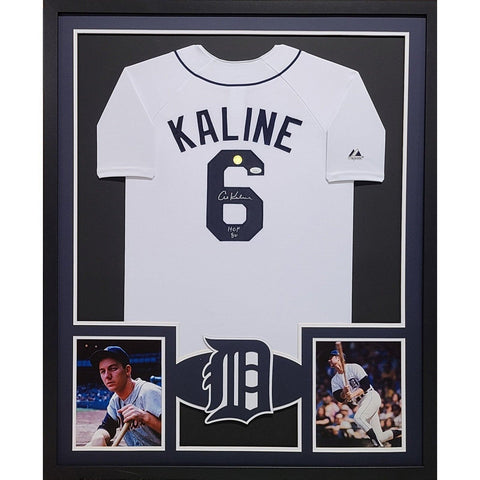 Al Kaline Autographed Signed Framed Detroit Tigers Jersey JSA