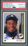 Ken Griffey Jr PSA 10 AUTO Rookie 1989 Upper Deck #1 RC On Card GEM MINT AUTO