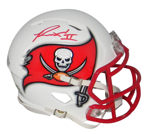 RONALD JONES II SIGNED TAMPA BAY BUCCANEERS WHITE SPEED MINI HELMET BECKETT