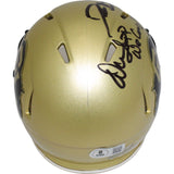 Deion Sanders Warren Sapp Signed Colorado Gold Mini We Coming Beckett 44083