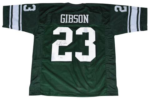 KIRK GIBSON SIGNED AUTOGRAPHED MICHIGAN STATE SPARTANS #23 GREEN JERSEY JSA