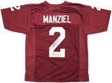 TEXAS A&M JOHNNY MANZIEL AUTOGRAPHED MAROON JERSEY 12 HEISMAN JSA 228780