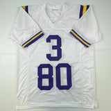 Autographed/Signed ODELL BECKHAM JR. & JARVIS LANDRY LSU White Jersey JSA COA