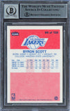 Lakers Byron Scott Authentic Signed 1986 Fleer #9 Card Auto Gem 10! BAS Slabbed