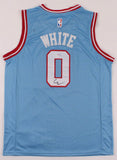 Coby White Signed Bulls Custom Jersey (PSA Hologram) Chicago's 1st Rd Pk 2019