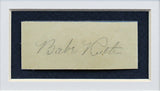 Yankees Babe Ruth Authentic Signed & Framed 1x2.5 Cut Signature JSA #BB34253