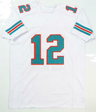 Bob Griese Autographed White Pro Style Jersey- Beckett Auth *2