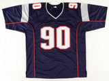 Dan Klecko Signed New England Patriots Jersey Inscribed "2x SB Champs" (JSA COA)