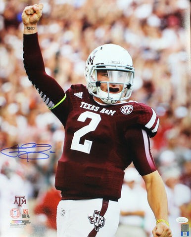 Johnny Manziel Autographed/Signed Texas A&M Aggies 16x20 Photo JSA 24948 PF