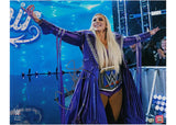 Charlotte Flair Autographed (Silver) WWE Entrance w/Title 16 x 20 Photo Fanatics