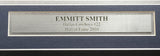 DALLAS COWBOYS EMMITT SMITH AUTOGRAPHED FRAMED WHITE JERSEY BECKETT BAS 202406