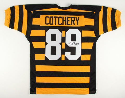 Jerricho Cotchery Signed Steelers Throwback Jersey (Gridiron Legends COA) W.R.