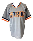 Denny McLain Detroit Signed Gray Baseball Jersey Sports Integrity