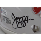 John Elway John Lynch James Lofton Autographed Stanford Mini Helmet BAS 47560