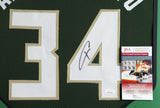 Giannis Antetokounmpo Signed 35x43 Framed Milwaukee Bucks Jersey (JSA COA)