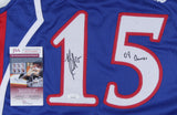 Mario Chalmers Signed Kansas Jayhawks Jersey Inscribed "08 Champs" (JSA COA)