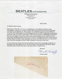 John Lennon The Beatles Authentic Signed & Framed Cut Signature BAS #A57931