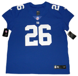 SAQUON BARKLEY SIGNED NEW YORK GIANTS NIKE ELITE AUTHENTIC JERSEY W/ 2018 OROY