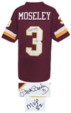 Mark Moseley Signed Maroon Custom Football Jersey w/MVP 82 - (SCHWARTZ COA)