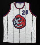 Damon Stoudamire Signed Toronto Raptors Jersey (JSA COA) 1996 Rookie o/t Year