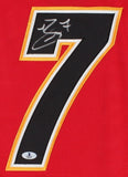 TJ Brodie Signed Calgary Flames Reebok Jersey (Beckett COA) All Star Defensman