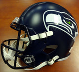 RUSSELL WILSON AUTO SEAHAWKS FULL SIZE SPEED HELMET SB CHAMPS SILVER RW 94268