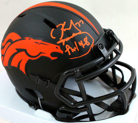 Karl Mecklenburg Autographed Denver Broncos Eclipse Speed Mini Helmet - Beckett