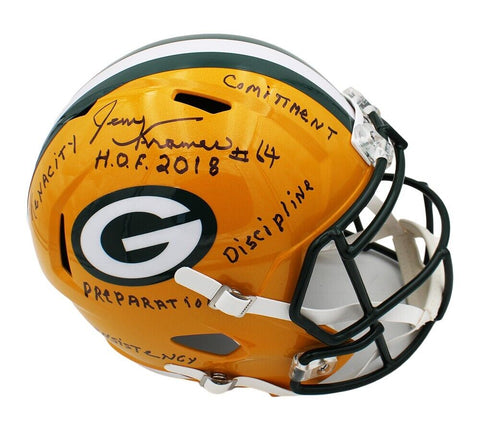 Jerry Kramer Signed Green Bay Packers Speed Full Size NFL Helmet + 8 Inscription