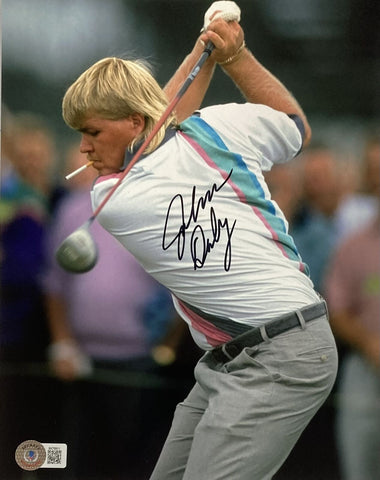 John Daly Signed 8x10 PGA Golf Smoking Photo BAS