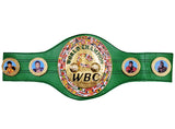 MIKE TYSON AUTOGRAPHED GREEN WBC WORLD CHAMPIONSHIP BELT BECKETT WITNESS 210830