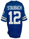 Roger Staubach Signed/Autographed Cowboys Blue Football Jersey Beckett 148039