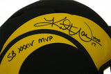 Kurt Warner Signed St Louis Rams Authentic Eclipse Helmet MVP HOF BAS 31138